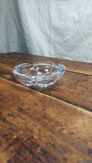 1970s Luxury Lead Crystal Cigar ashtray by Cristal D'arques France (AS-IS)