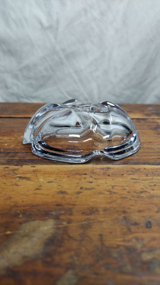 1970s Luxury Lead Crystal Cigar ashtray by Cristal D'arques France (AS-IS)