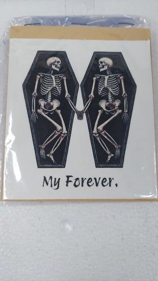 My Forever. - Valentine's Day Blank Greeting Card - Custom Made Rustic Cut With 5x4 Envelope