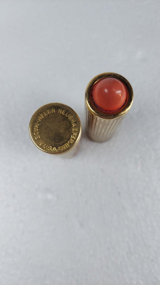 1950s EMPTY - Nude - Makeup Lipstick Tube by Helen Neushaefer - Lipstick Ribbed Refillable Tube (AS-IS)