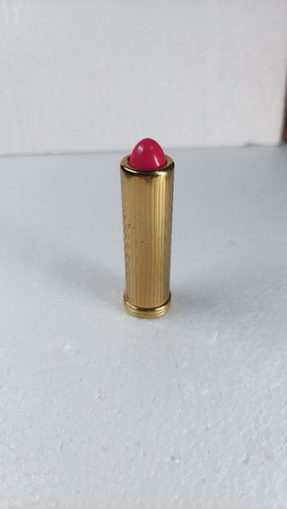 1950s EMPTY - Pink - Makeup Lipstick Tube by Helen Neushaefer - Lipstick Ribbed Refillable Tube (AS-IS)