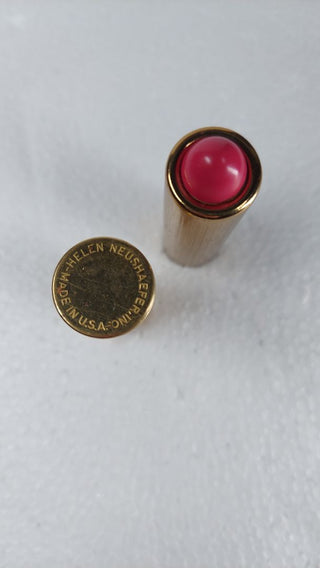 1950s EMPTY - Pink - Makeup Lipstick Tube by Helen Neushaefer - Lipstick Ribbed Refillable Tube (AS-IS)