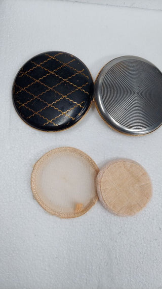 1950s Lin Bren Lattice Design - Powder Compact+ puff (As-Is) EMPTY