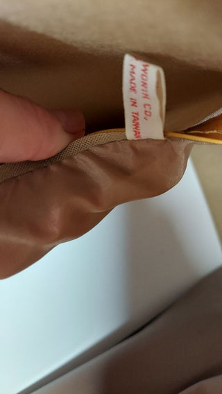 1950s Brown Vinyl Weekend Travel Shoulder Tote Bag Luggage Case by R. F. Woolworth Co. (As-Is)