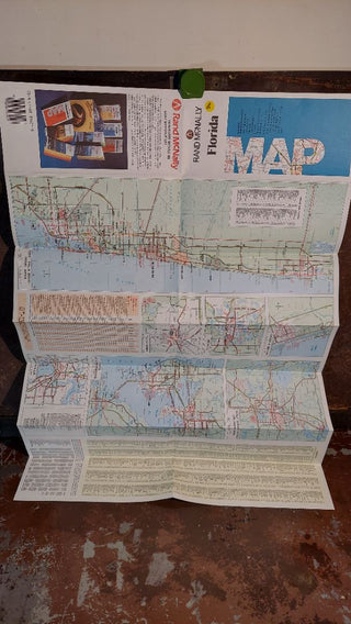 1980 Rand McNally FLORIDA travel and attractionsmap