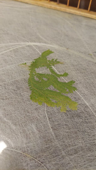 Bamboo Butterfly and Fern Leaf Pressed Serving Tray by HIMARK