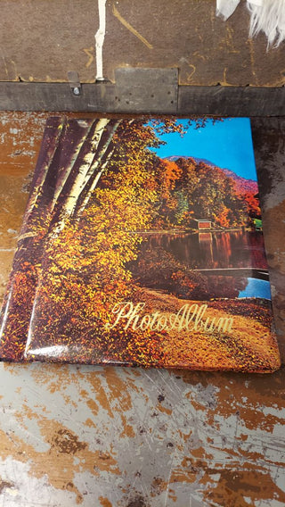 1970s Unused - Photo Album with Autumn Lake Scene Cover