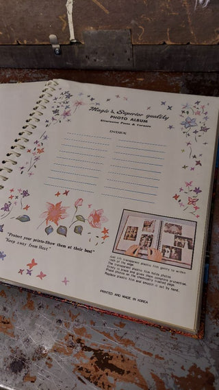 1970s Unused - Photo Album with Autumn Lake Scene Cover