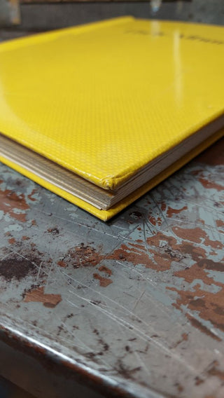 1960s Unused - Photo Album with Mod Yellow Cover, Silver Lettering