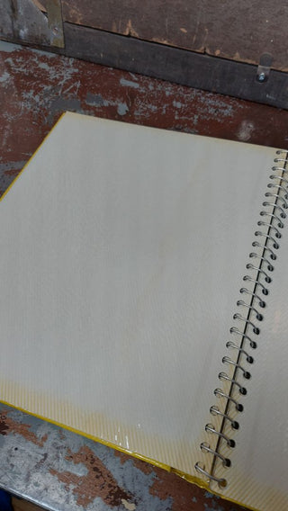 1960s Unused - Photo Album with Mod Yellow Cover, Silver Lettering