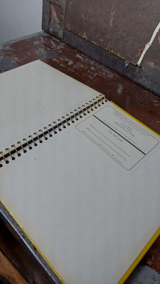 1960s Unused - Photo Album with Mod Yellow Cover, Silver Lettering