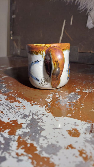 Blue Bird Stoneware Mug - Ken Edwards El Palomar, handcrafted in Tonalá, Mexico