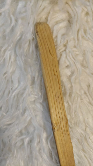 Old Hand Carved ladle stirring spoon - patinaed (As-Is)