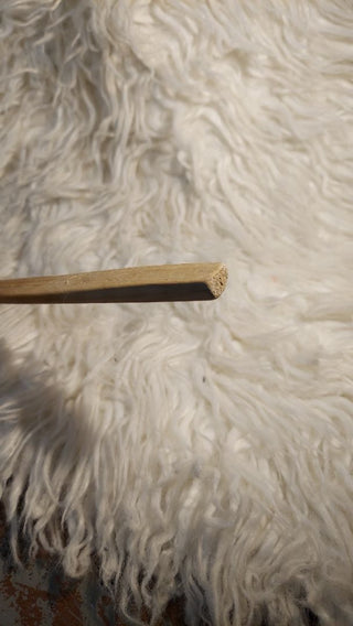 b) Old Hand Carved Serving spoon - patinaed (As-Is)