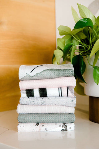 Sage Green Tea Towel |  Geometry