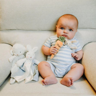 6" Velour Carrot Rattle for Baby