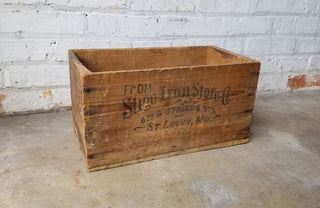 Rustic Wood Box 15x8x8 Sligo Iron Store St Louis Missouri