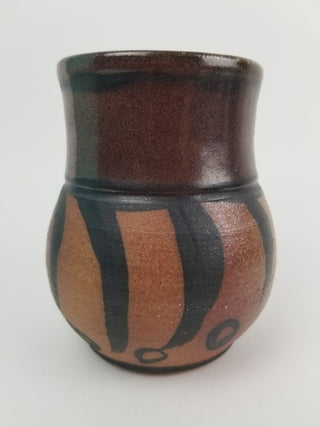 Northwest Coast Pottery Vessel Salish Autumn Colors Vase