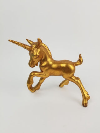 Golden Unicorn Ceramic 8"