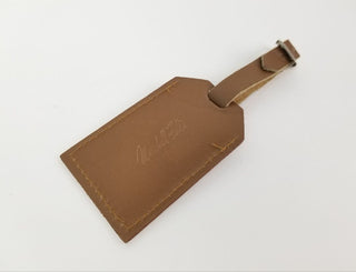 Vintage Marshall Fields Leather Luggage Hang Tag