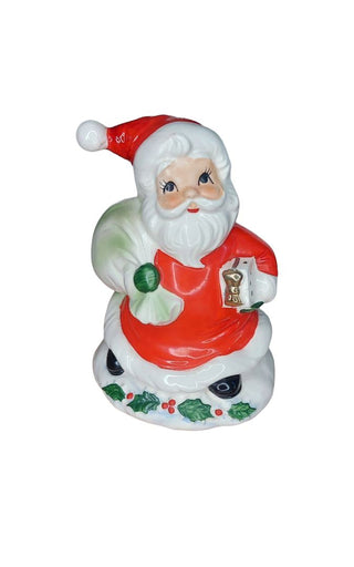Midcentury Musical Santa By JOSEF Original - Japan music box by Sankyo