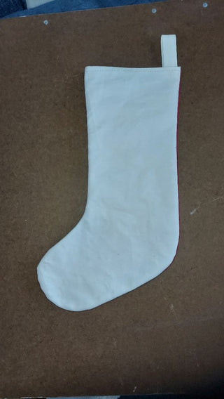 Christmas Stocking - 1970s Fabric - Folk Art Bohemian Suzani Multicolor hand embroideredECOR