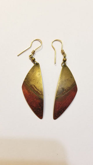 EB Artisan Copper Wing Hook Earrings