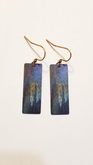 EB Artisan Blue Rectangle Earrings