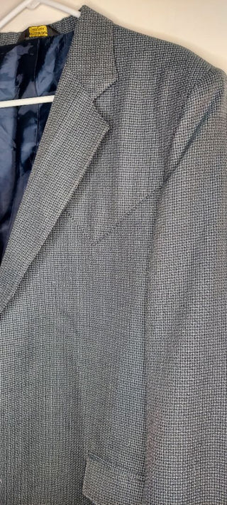 1960s Grand Entry Men's Sport Coat Western Cut Blazer Heather Gray Blue, vintage blazer sports coat.