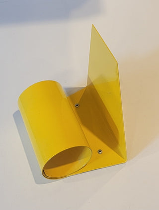 1960 yellow coiled steel bookend
