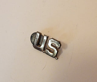 US lapel officer’s pin/sterling