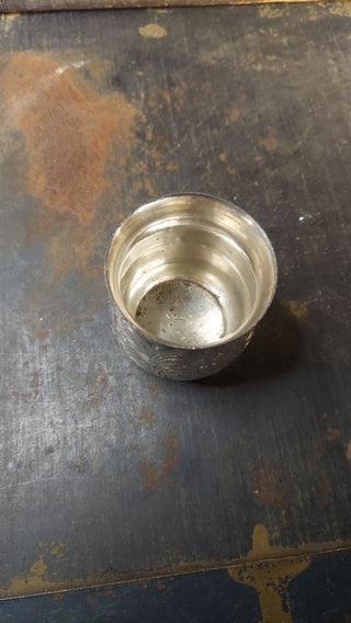 Antique #873 Pattern - Silverplate, Hollowware, Scrolls, Floral Design Cup by Van Bergh Silver Plate Company (As-Is) (T&M)