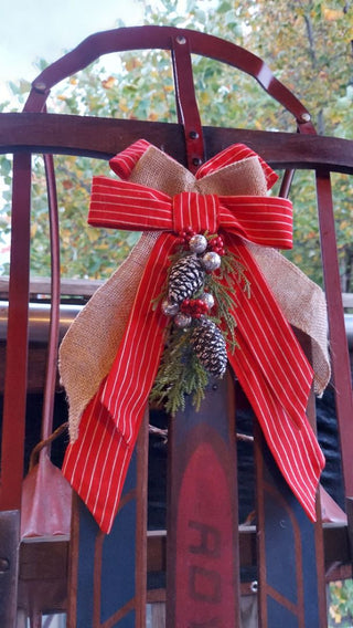 1950s Royal Racer Snow Sled Vintage Christmas Decor, winter holiday decoration (As-Is)