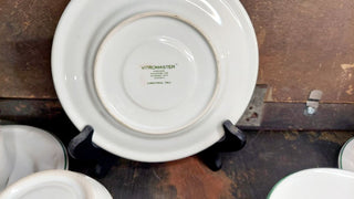 Christmas Tree Stoneware Cup and Saucer Set For 4 (8pc) by Vitromaster