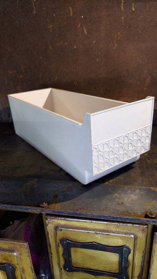 White - Beautiful Midcentury Designed Ice Cube Drawer Bin - perfect storage
