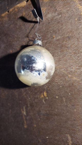 Silver Mercury Glass Christmas Ornament