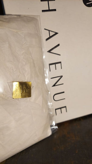 Saks Fifth Avenue - white gift or shoe box, with some decorative tissue (As-Is)