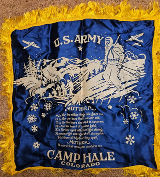 WW II Army "Mother" Pillowcase from Cape Hale, Colorado