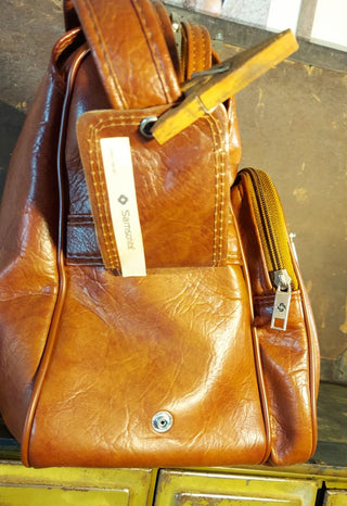 1979 Weekend Carry-on Tote Bag, Samsonite Silhouette II luggage line - suitcase (As-Is)