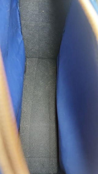 Vintage travel bag tote with recycled GM seatbelt and buckle adjustable crossbody shoulder strap (As-Is) one of a kind