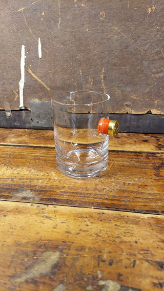 Handcrafted Unique Shotgun Shell Rocks Glass - 11oz - can be personalized with etching!