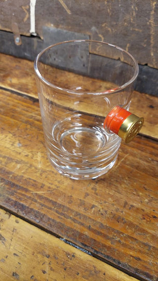 Handcrafted Unique Shotgun Shell Rocks Glass - 11oz - can be personalized with etching!