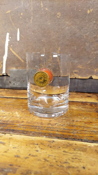 Handcrafted Unique Shotgun Shell Rocks Glass - 11oz - can be personalized with etching!