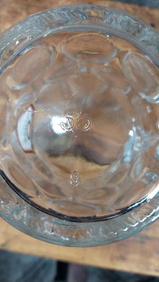 1970-80s Aktien Bier Kaufbeuren 1 Liter Dimpled German Beer Stein - Maß (1 liter) traditional Masskrug style mug - festival breweriana. Gold red white yellow black logo