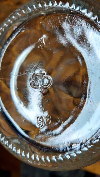 1970-80s Aktien Bier Kaufbeuren 1 Liter Dimpled German Beer Stein - Maß (1 liter) traditional Masskrug style mug - festival breweriana. Gold red white yellow black logo