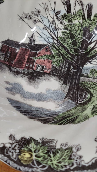 The Friendly Village ("England 1883" Backstamp) 8" Round Bowl by Johnson Brothers