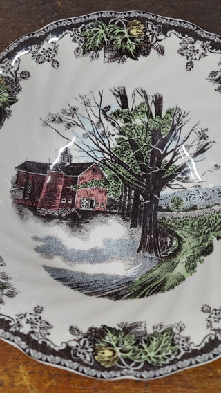 The Friendly Village ("England 1883" Backstamp) 8" Round Bowl by Johnson Brothers