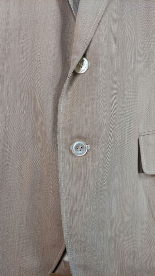 1970-80s Tan Bisque Sport Coat by Haspel for Marshall Field & Company the store for men.