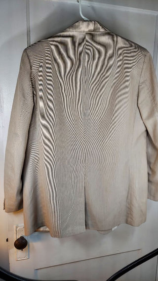 1970-80s Tan Bisque Sport Coat by Haspel for Marshall Field & Company the store for men.