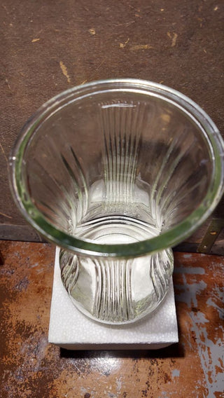 1970s Harp Mod Vase - 4086-b by Hoosier Glass